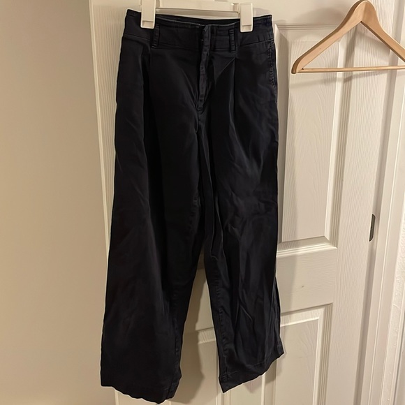 Navy Blue Wide Leg Pant Size 6 - Picture 1 of 2
